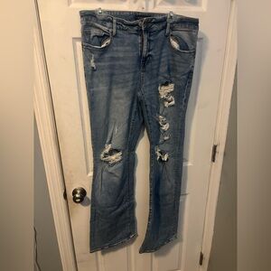 Aeropostale Light Blue Distressed Women's Jeans